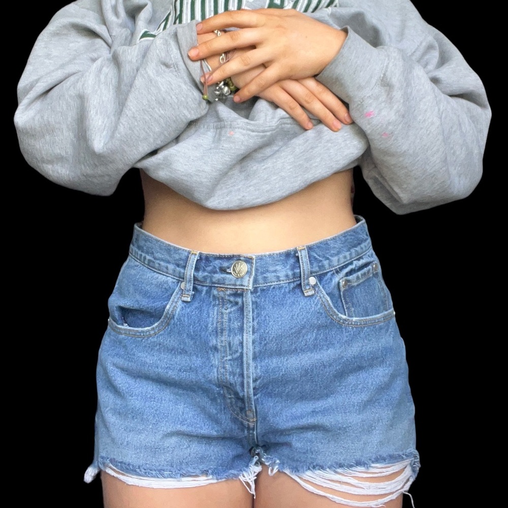 Rag and Bone high rise denim shorts size 30.